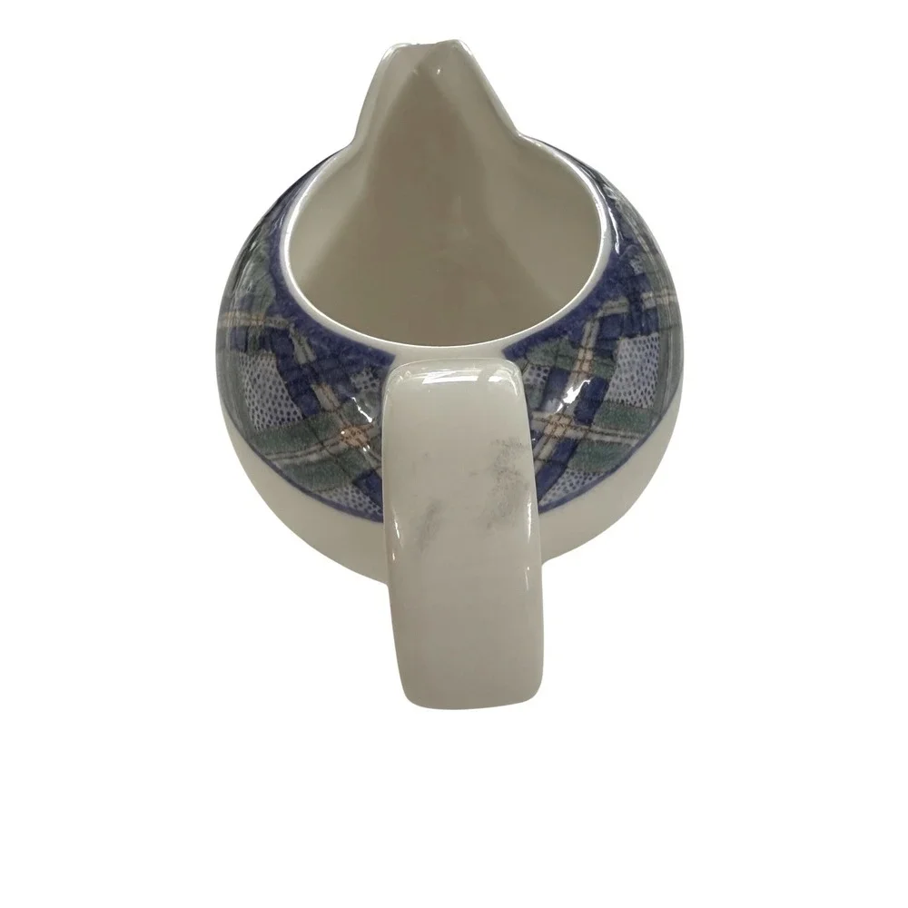 Vtg Royal Doulton Glen Ora Handled Sauce‎ Gravy Bowl 1991 England Plaid Pattern